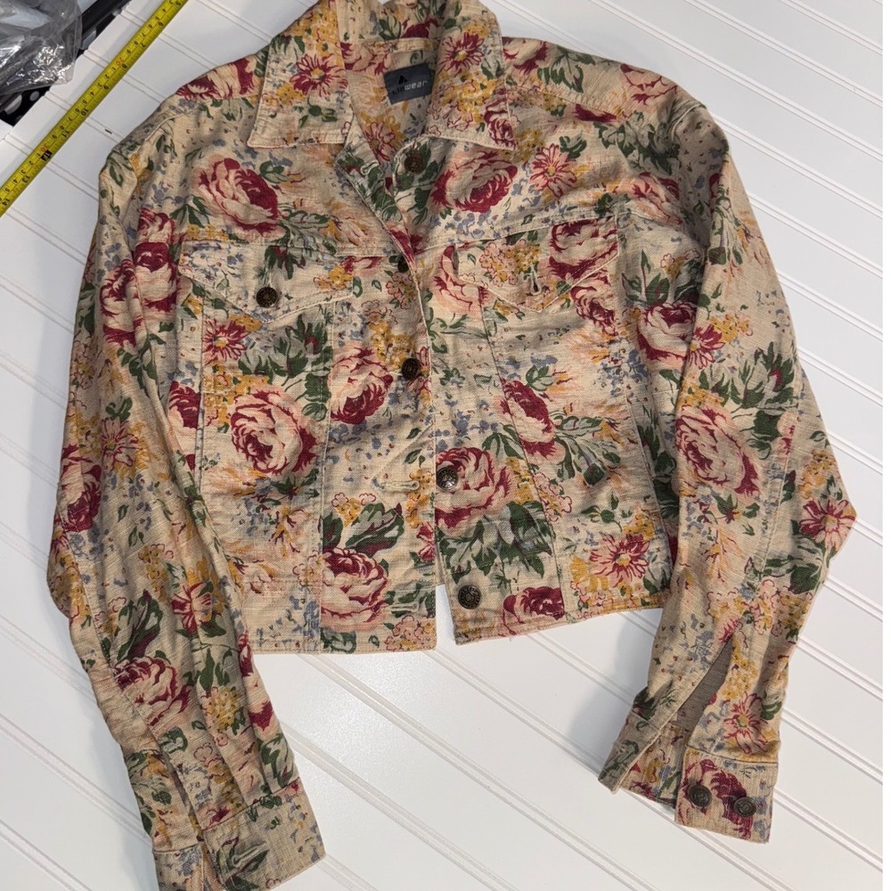 Floral Jean Jacket